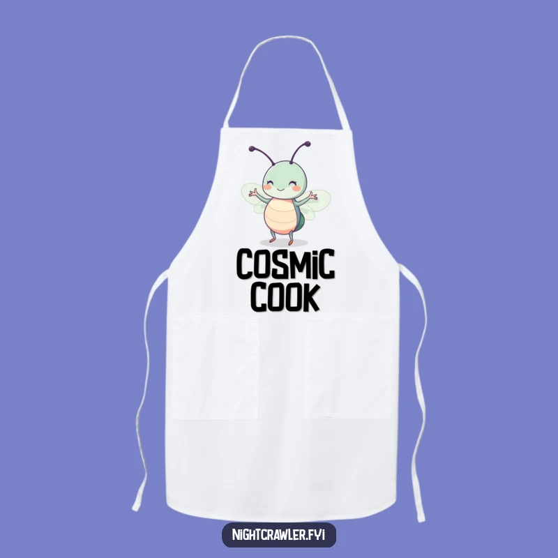 Funny Kitchen Insect Dance Apron: Cute Bug Moonlight Cooking Gift