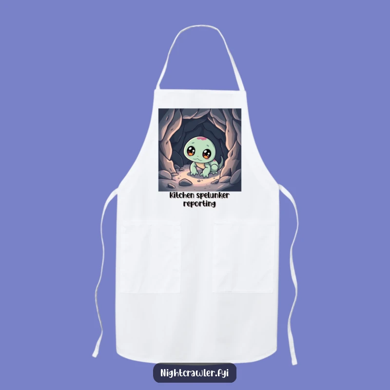 Funny Night Crawler Chef Apron: Cook Up Laughs in the Kitchen