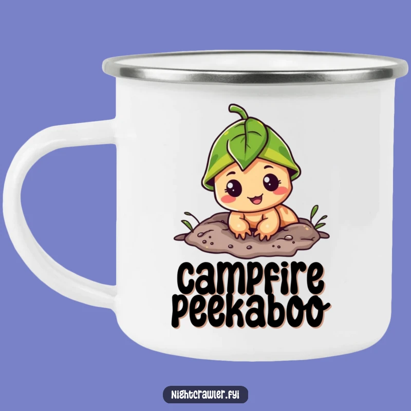 Durable Funny Leaf Cap Night Crawler Camping Mug: Cheerful Outdoor Fun