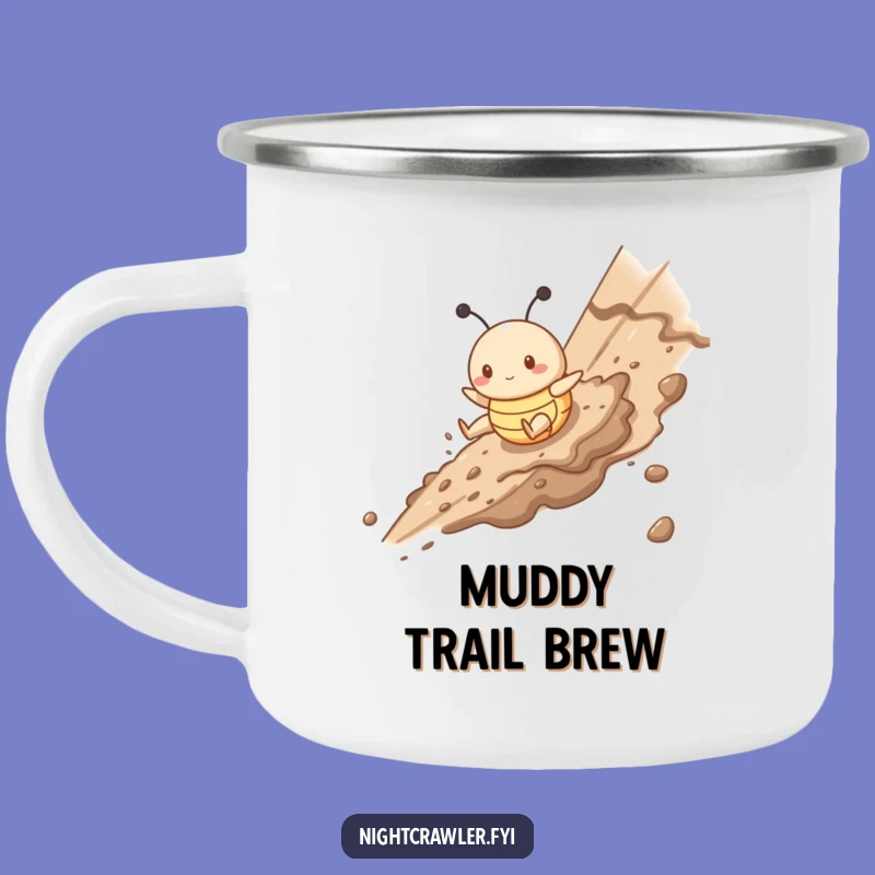 Funny Muddy Buggy Camping Mug: Gleeful Slide Outdoor Gift