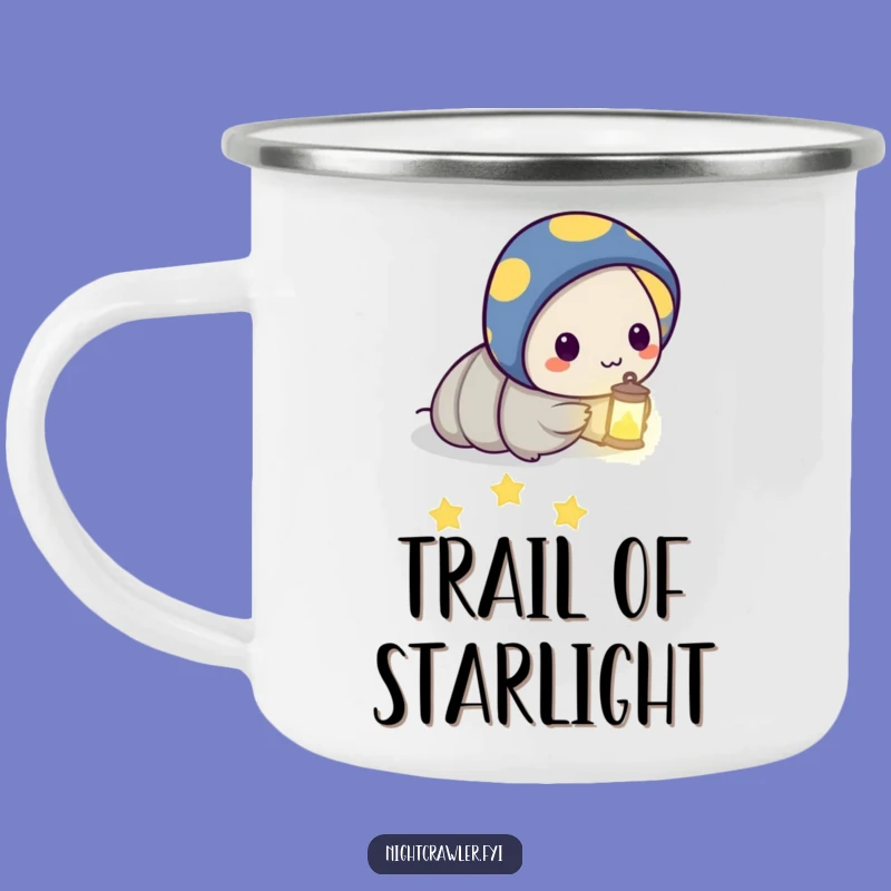 Funny Night Crawler Star Camping Mug: Guiding Outdoor Adventure Gift