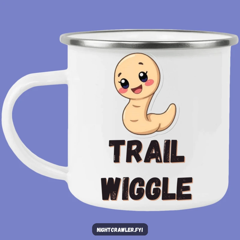 Funny Earthworm Camping Mug - Outdoor Speedy Smile