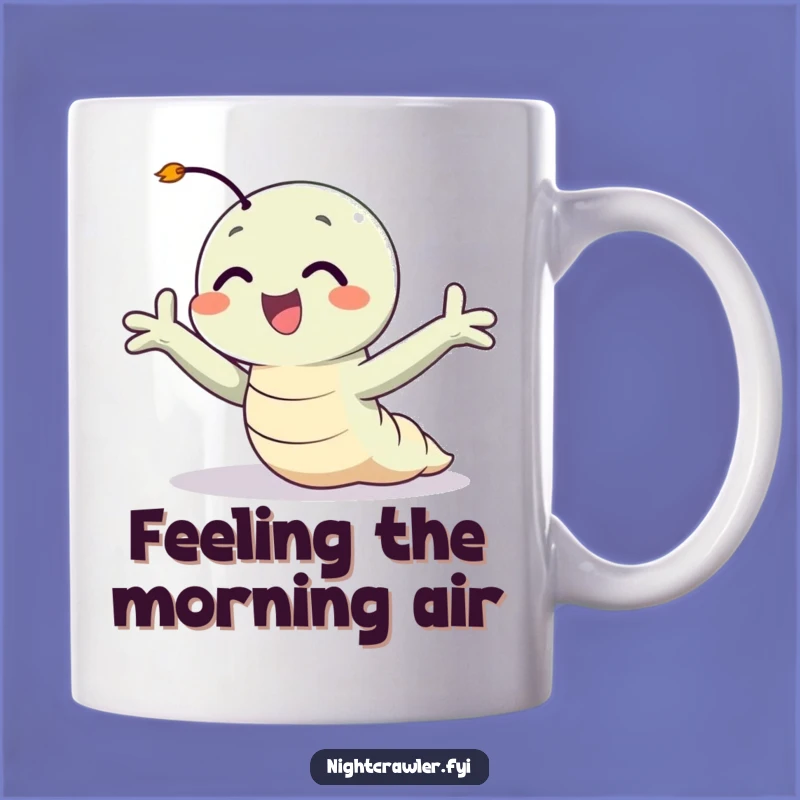 Funny Happy Night Crawler Mug: Embrace Joyful Breezes - Perfect Gift