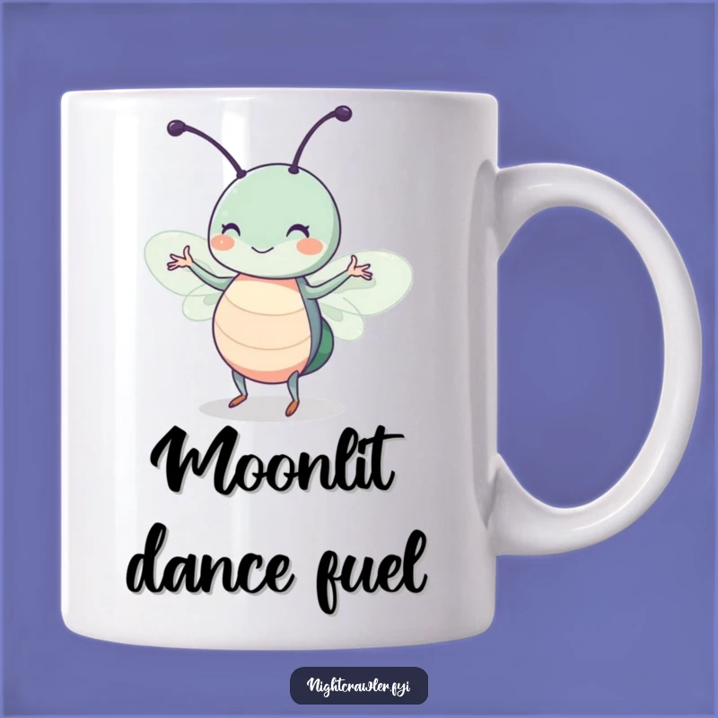 Funny Moonlight Dancing Insect Mug: Adorable Bug Twitch Gift for Bug Lovers