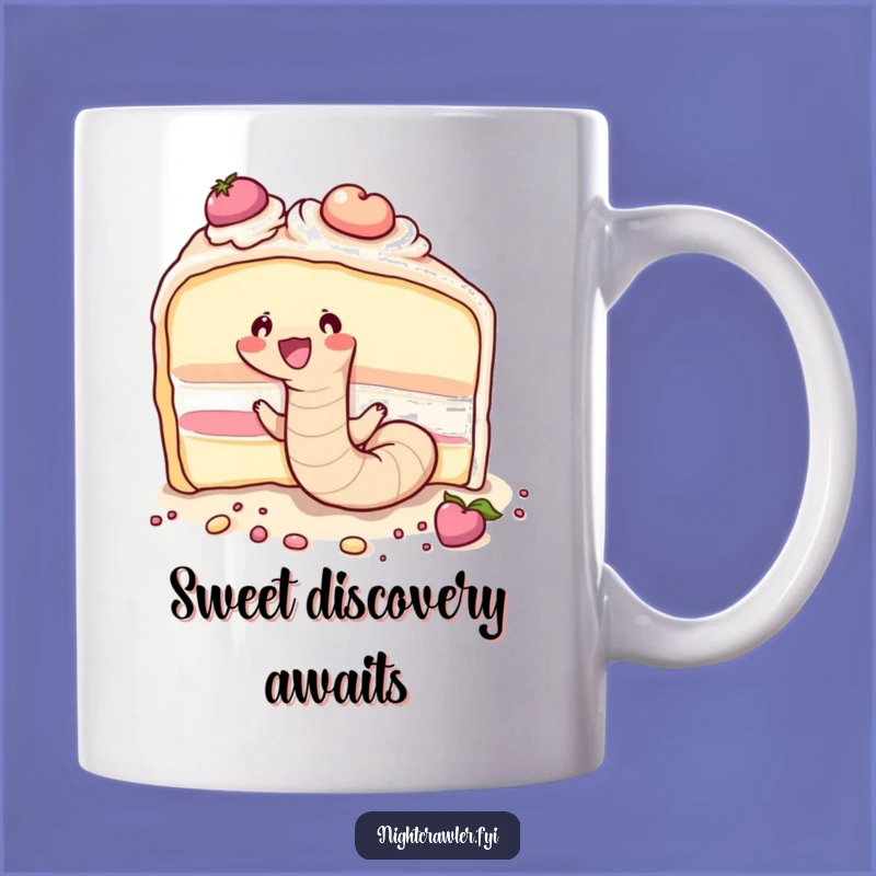 Funny Worm Cake Mug - Dessert Lover, Perfect Funny Gift