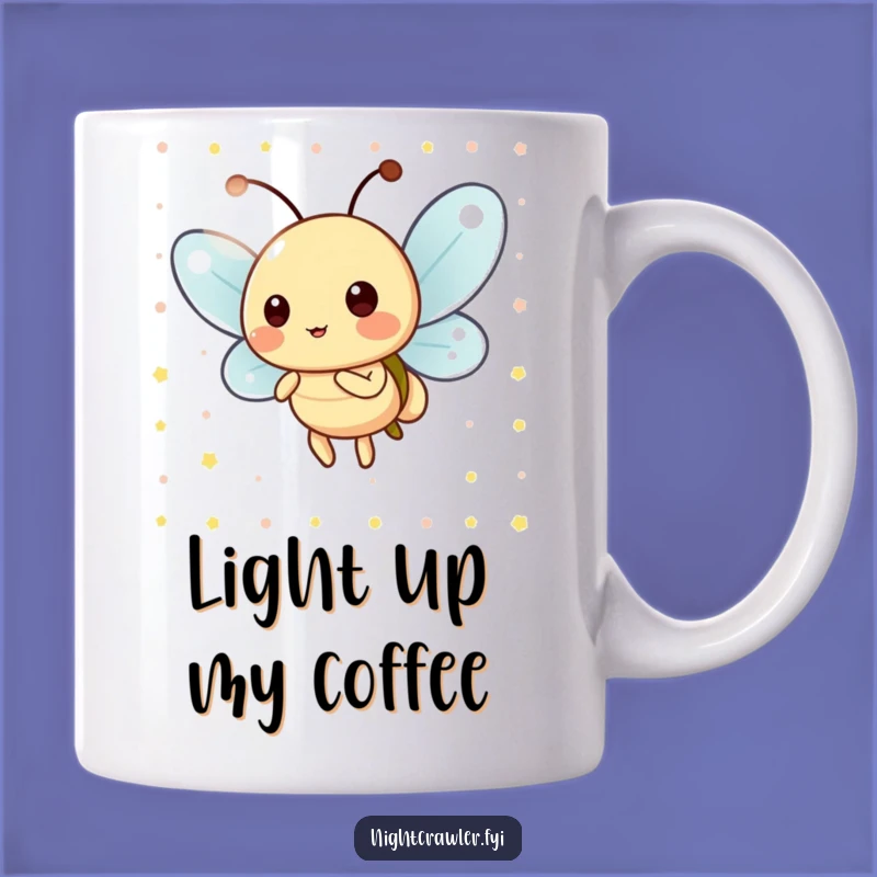 Funny Firefly Glow Mug, Playful Character Gift for Bright Mornings