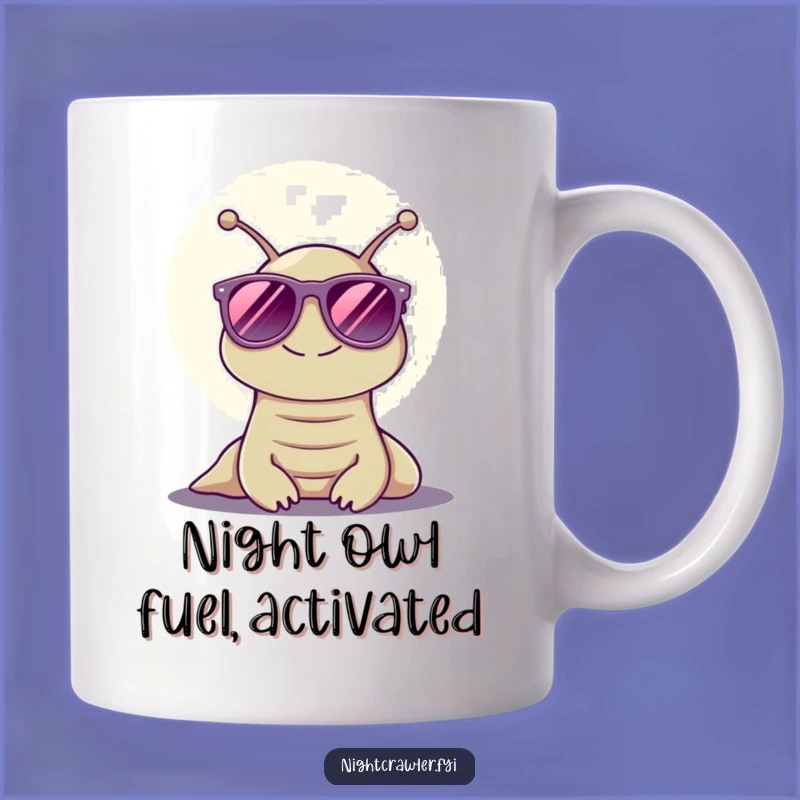 Funny Moonlight Slug Mug: A Hilarious Gift for Night Owls and Sunglass Lovers