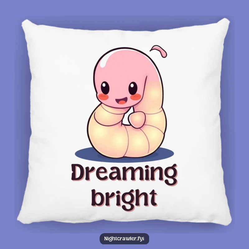 Funny Glowing Worm Pillow: Soft Glow, Playful Comfort, Cozy Funny Gift
