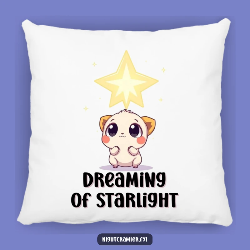 Funny Star Gazer Pillow: Curious Creature's Colossal Twinkle Surprise Accent