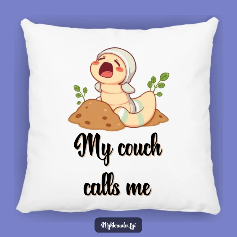 Funny Earthworm Pajama Pillow: Cozy Yawning Worm Cushion, Perfect Comfort & Hilarious Gift