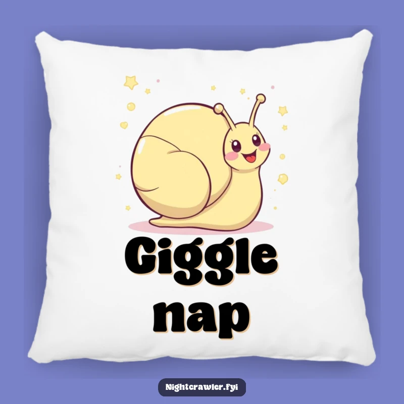 Funny Kawaii Snail Pillow - Soft Shimmering Giggle Comfort