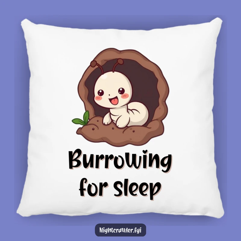 Funny Worm Burrowing Pillow - Cozy Worm Earth Digging Comfort