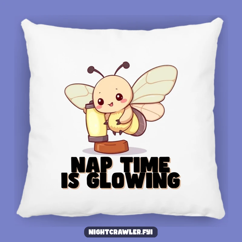 Funny Kawaii Moth Pillow: Cozy Glowing Lantern Cushion - Adorable & Humorous Gift