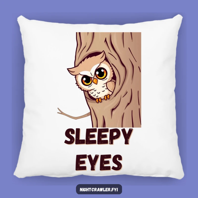Funny Owl Watch Pillow: Soft Decor, Curious Character, Comfy and Funny Gift