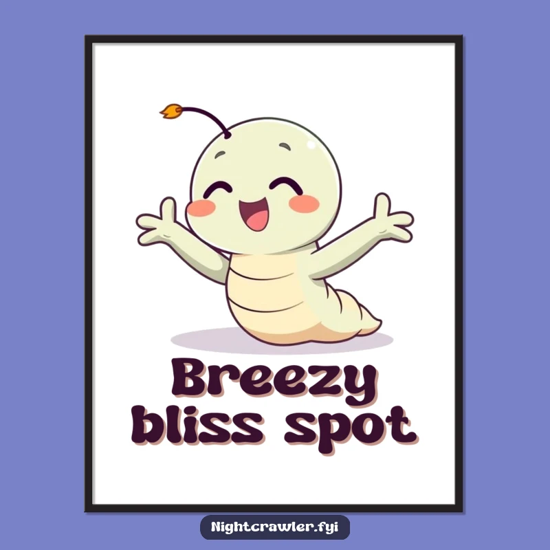 Funny Happy Night Crawler Digital Print: Instant Breeze of Joy for Walls