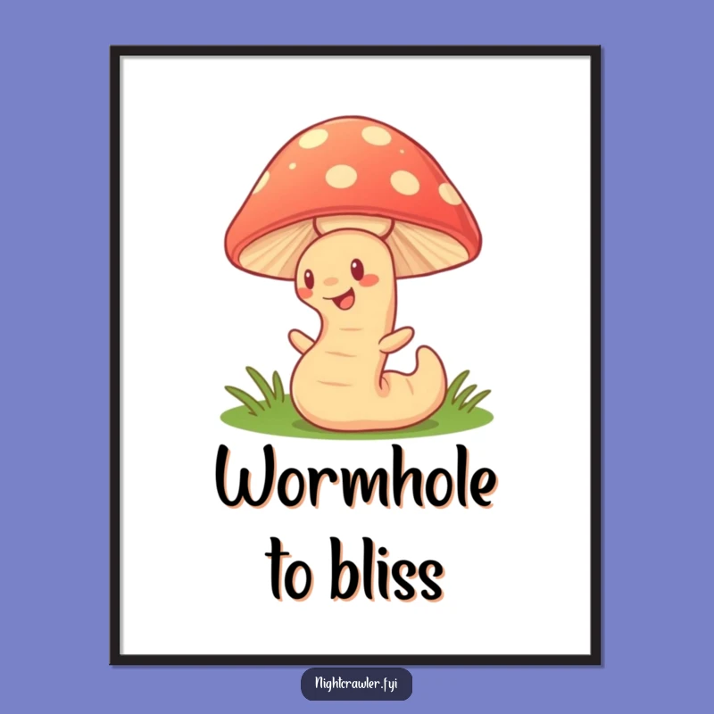 Funny Undergrowth Digital Art, Whimsical Character Print for Instant Magic