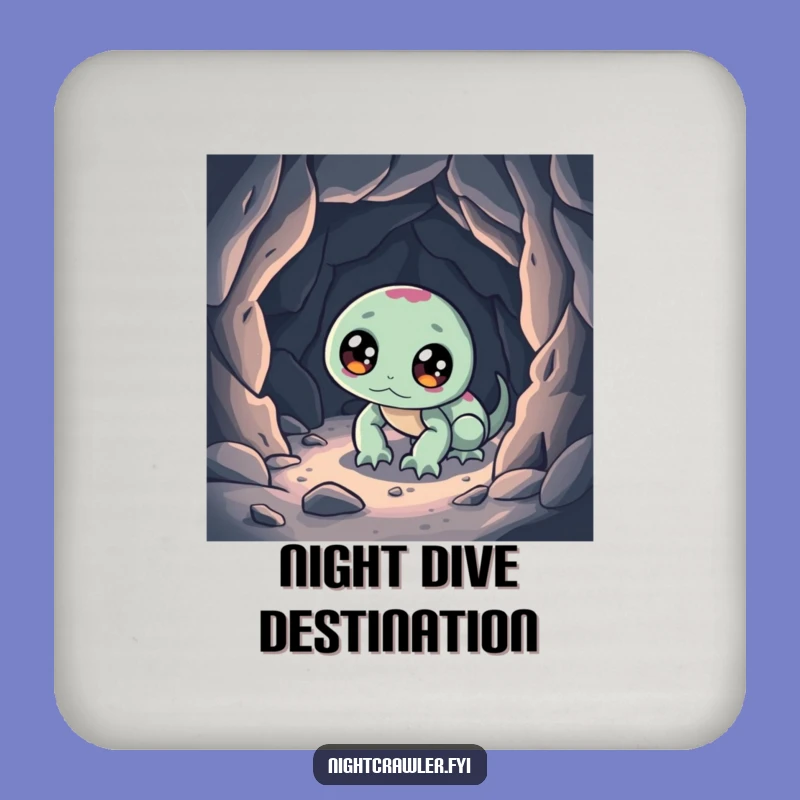 Funny Night Crawler Coaster Set: Protect Surfaces with Humor