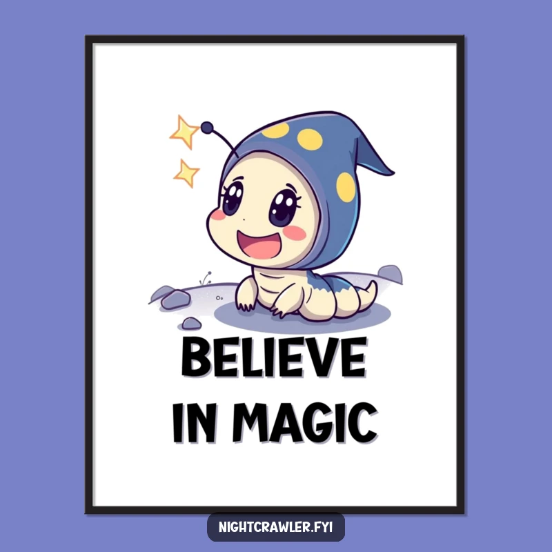 Funny Wall Art: Night Crawler's Shooting Star Surprise Poster