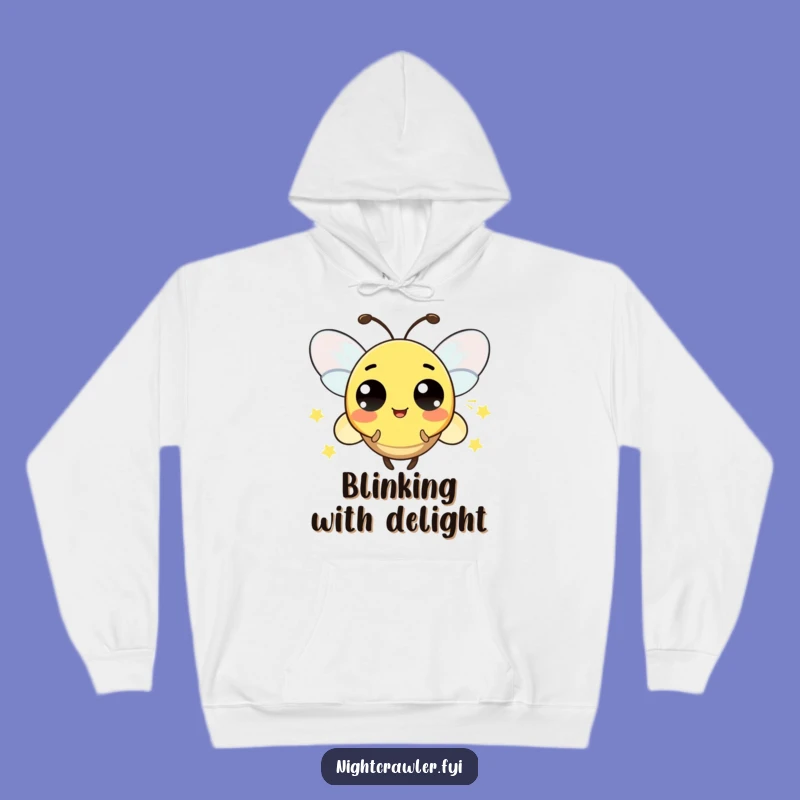Funny Surprise Firefly Hoodie: Playful Character's Light, a Cozy Funny Gift.