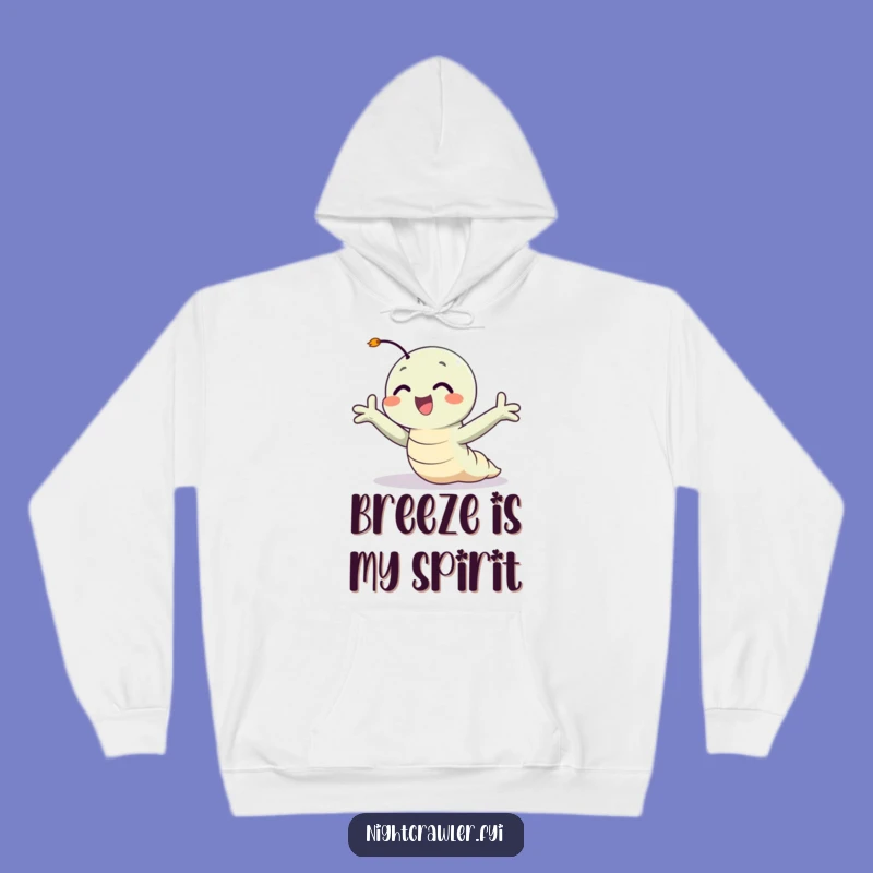 Cozy Funny Night Crawler Hoodie: Hugs and Breezes of Happiness