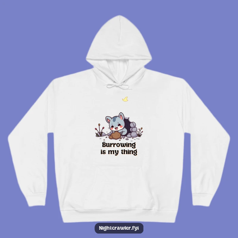 Funny Night Creature Hoodie - Cozy & Hilarious Gift for Tunnel Lovers