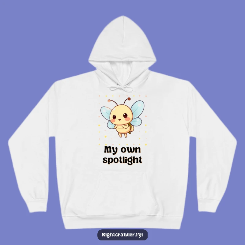 Funny Night Light Hoodie, Cozy Character Apparel for Playful Evenings