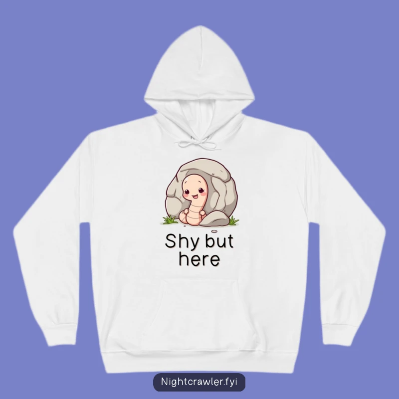 Cozy Funny Shy Earthworm Hoodie: Comfort for Your Quiet Moments