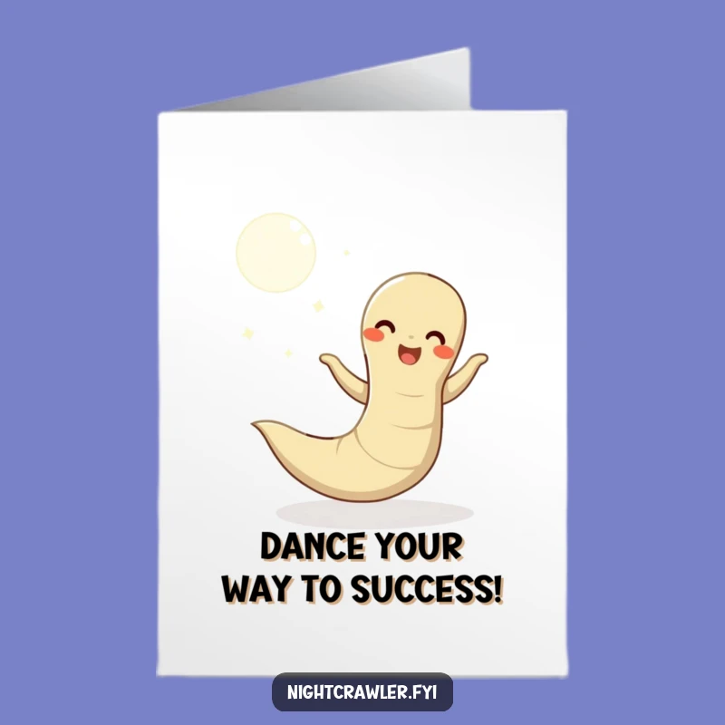 Congrats Earthworm Wiggly Dance Free Printable Greeting Card