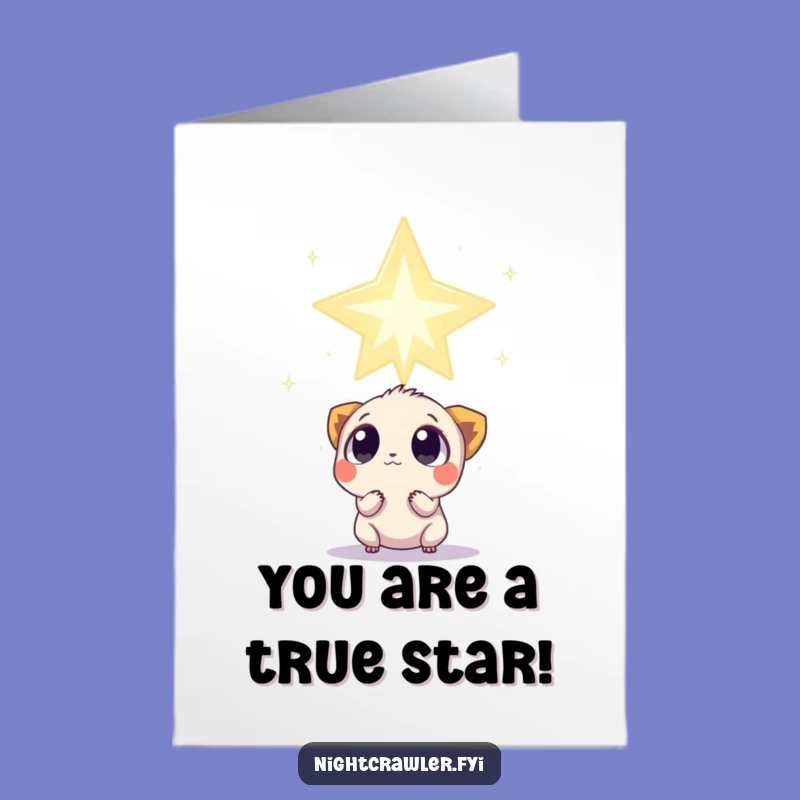 Free Printable Congrats Card: Star Gazer Funny Downloadable Gift for Big Wins