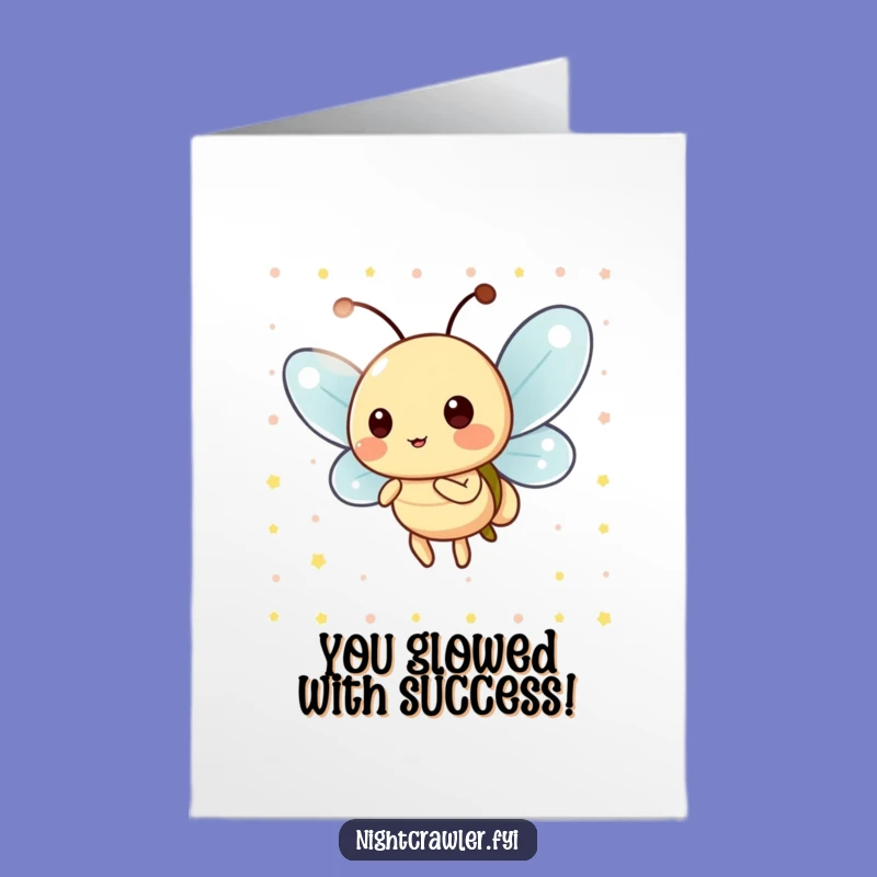 Free Printable Congrats Card: Blinking Firefly - Brilliant Downloadable