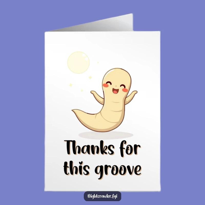 Thank You Wiggly Earthworm Free Printable Greeting Card