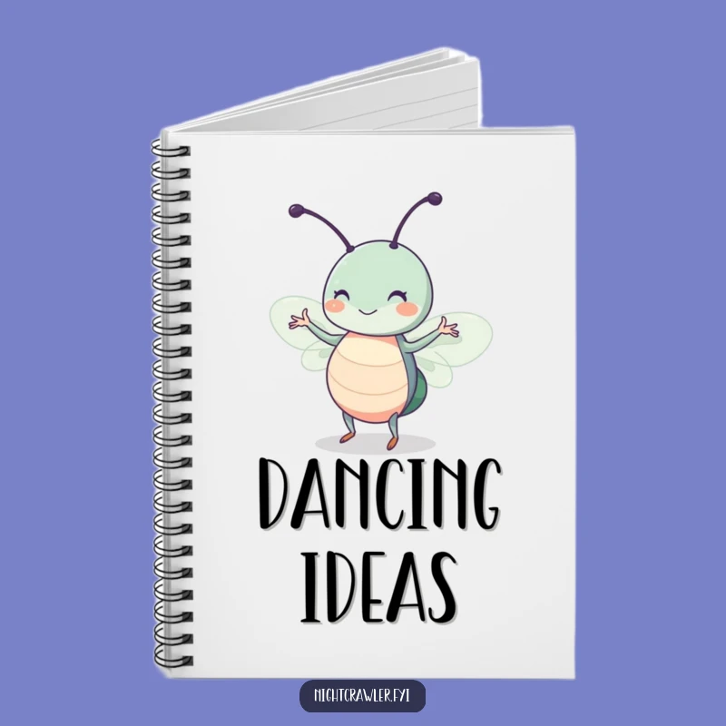 Funny Dancing Insect Notebook: Cute Bug Moonlight Journal, Gift