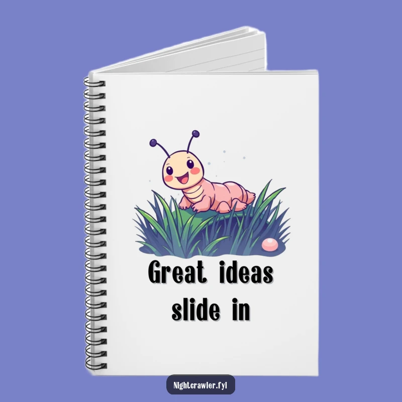 Funny Night Crawler Slide Notebook: Joyful Adventures, a Creative Funny Gift.