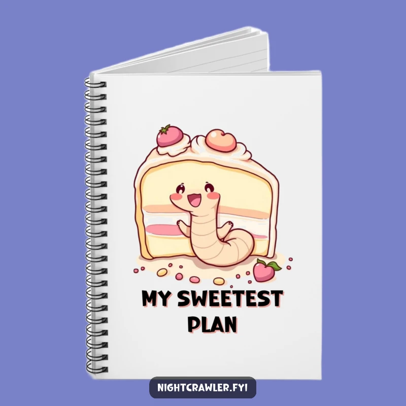 Funny Worm Cake Recipe Notebook - Sweet Ideas, Perfect Funny Gift