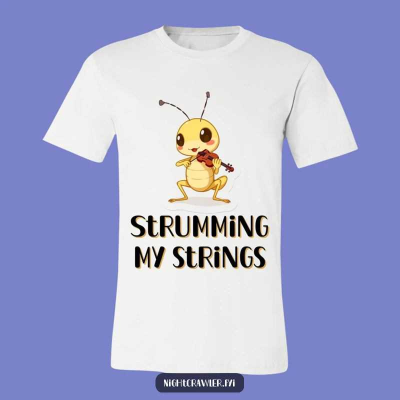Funny Cricket Violin Tee: Play Your Tunes with Humorous Style