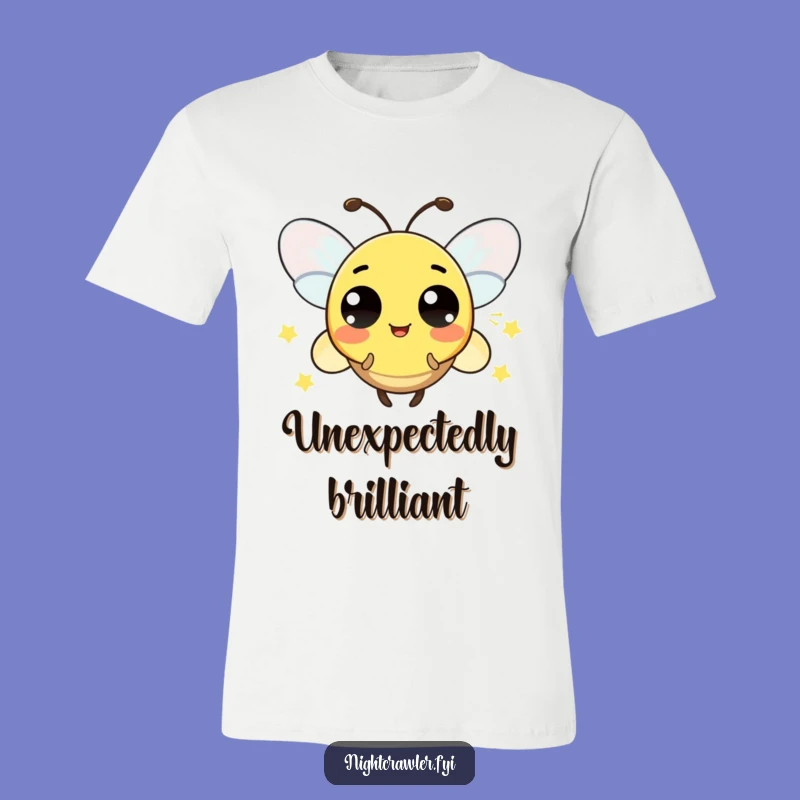 Funny Surprise Firefly T-Shirt: Playful Character's Glow, a Trendy Funny Gift.