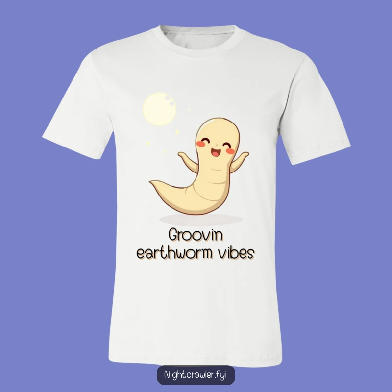 Funny Wiggly Dance Earthworm Moon T-Shirt: Express Your Inner Groover