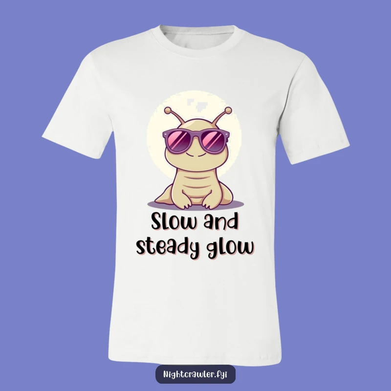 Funny Sunglass Slug T-Shirt: Cool Moonlight Vibes Make a Hilarious Gift