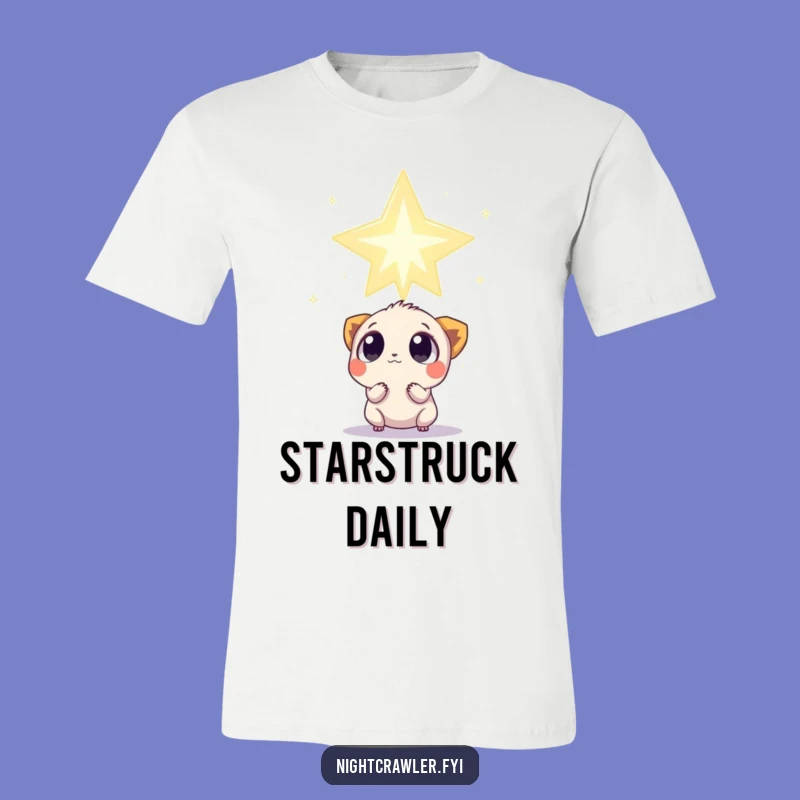 Funny Star Gazer T-Shirt: Curious Creature's Colossal Twinkle Surprise