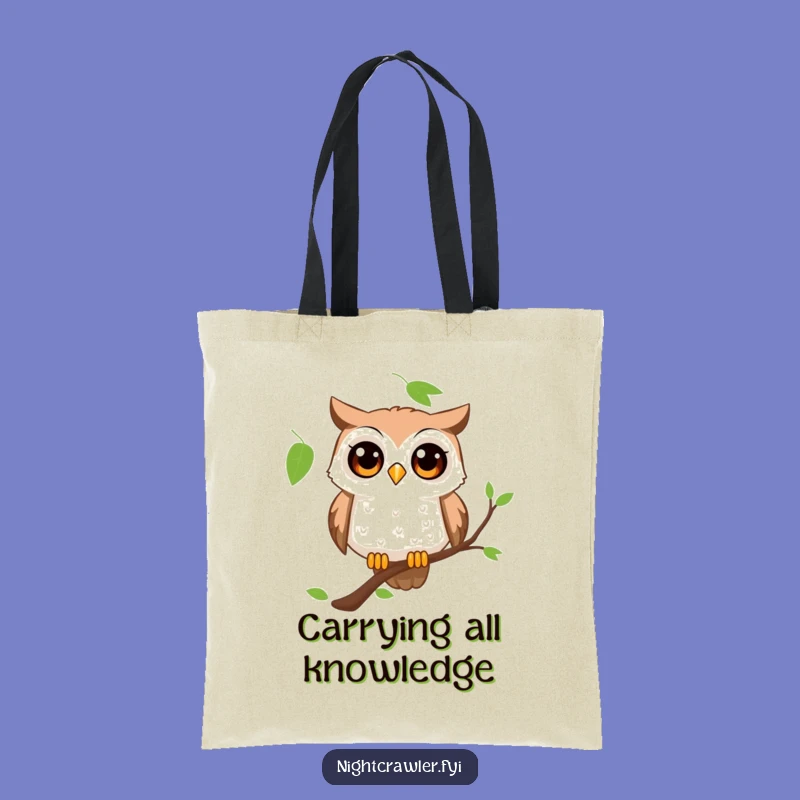 Funny Curious Owl Tote Bag: Carry Your Curiosity in Style, Great Gift!