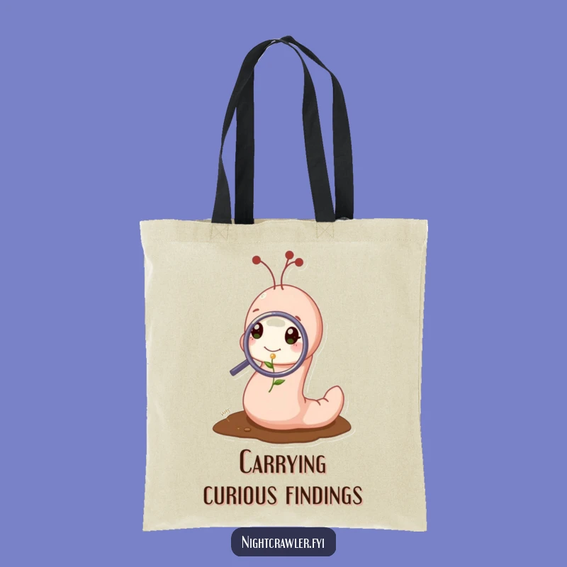 Funny Worm Magnifying Tote: Cute Sprout Explorer Bag