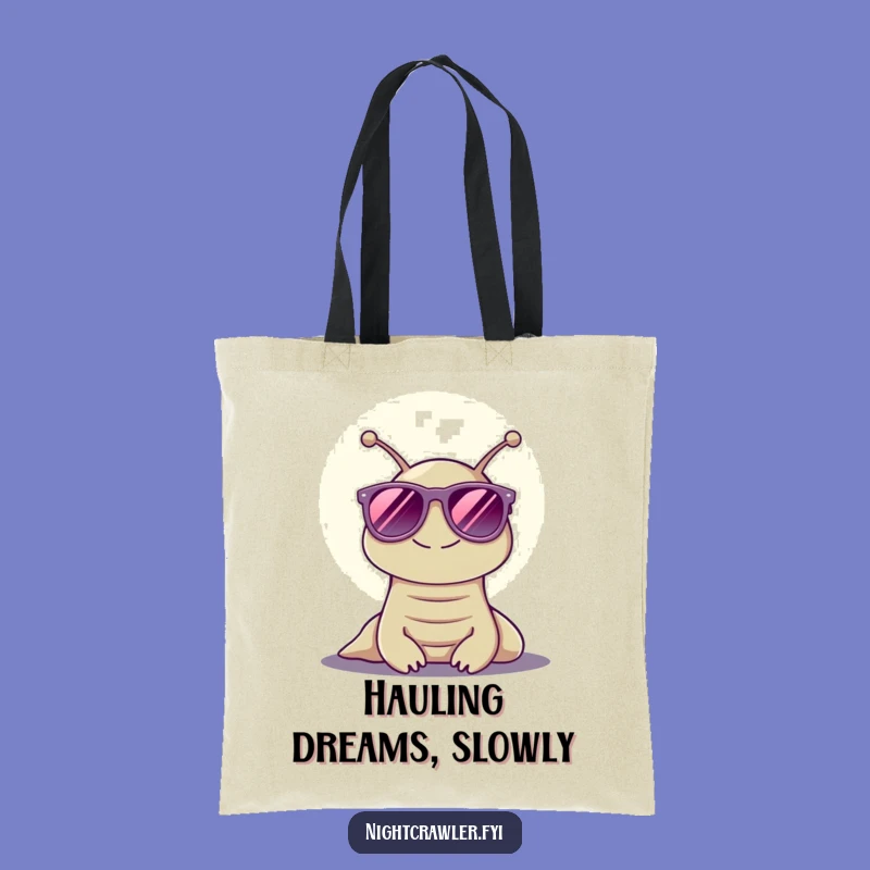 Funny Moonlight Slug Tote Bag: Carry Your Laughs in Style, a Hilarious Gift